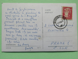 Rumania 1966 Postcard "Sighisoara" To Czechoslovakia - Atomic Nuclear Energy - Storia Postale