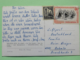 Rumania 1968 Postcard "Eforie Sud Beach" To Germany - Petroleum Energy - Dance Traditional Costumes - Brieven En Documenten
