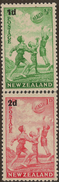 NZ 1939 Health Beach Ball SG 611/12 HM #WQ143 - Unused Stamps