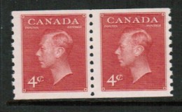 CANADA   Scott # 300** VF MINT NH COIL PAIR - Roulettes
