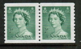 CANADA   Scott # 331** VF MINT NH COIL PAIR - Coil Stamps