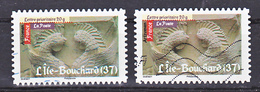 France  459 Autoadhésif Art Roman Variété Violacé Et Gris  Vert  Oblitéré Used - Oblitérés