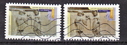 France  888 Autoadhésif Lart Gothique Variété Gris Vert Et Gris Jaune Oblitéré Used - Used Stamps