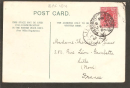 Postmark PHIBSBOROUGH. D.O. DUBLIN BAC No. 184 On G.B.Stamp - Prefilatelia