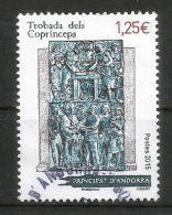 Histoire Des Rencontres Des Deux Co-Princes 2015 (Evèque Joan-Enric Vives & Président François Hollande) , Oblitéré - Used Stamps