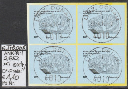 1.5.2011 - SkFM/DM "Kunsthäuser - Ludwig,Wien"  - 4 X O Gestempelt (auf Trägerfolie) - Siehe Scan (2952o X4 ATf) - Used Stamps