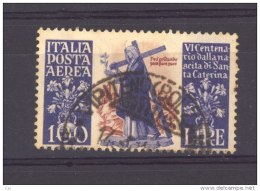 Italie  -  Avion  -  1948  :  Yv  129  (o)              ,     N2 - Poste Aérienne