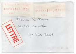 Automation--1988-TINCHEBRAY-61-2.20f+1.50f--S1  PC61486  Sur Lettre Pour REZE--mention LETTRE - Lettres & Documents
