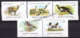 Argentina 1983 Yvert 1430- 34, Wild Life Protection - MNH - Ongebruikt