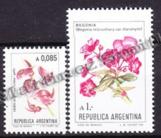 Argentina 1985 Yvert 1479- 80, Flowers - MNH - Ongebruikt