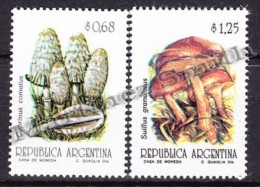 Argentina 1992 Yvert 1800- 801, Flora, Mushrooms - MNH - Unused Stamps