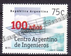 Argentina 1995 Yvert 1877, Argentina Engineers Center Centenary  - MNH - Unused Stamps