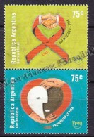 Argentina 2000 Yvert 2178- 79, America UPAEP, Fight Against AIDS / SIDA - MNH - Unused Stamps