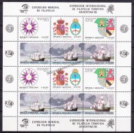 Argentina 1984 Yvert 1410- 1415, España '84, Philatelic Exhibition - Sheetlet - MNH - Neufs