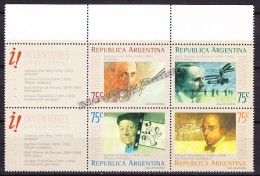 Argentina 1994 Yvert 1855- 58, Argentinian Inventors - MNH - Nuevos