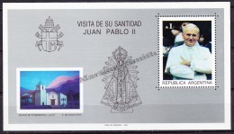 Argentina 1987 Yvert BF 36, Pope John Paul II Visit - MNH - Neufs