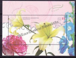 Argentina 2008 Yvert BF 98, America UPAEP, Flowers  - MNH - Neufs