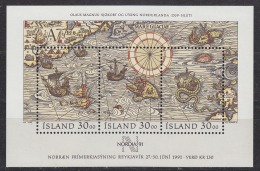 Iceland 1991 Nordia M/s ** Mnh (33417) - Blocks & Sheetlets