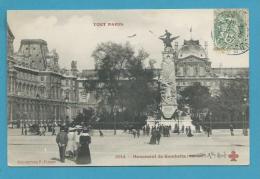 CPA 1044 TOUT PARIS Edition FLEURY - Monument De Gambetta (Ier)) - District 01