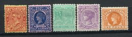 ⭐ Australie Occidentale - Dominion - N° 57 à 61 * - Neuf Avec Charnière ⭐ - Mint Stamps