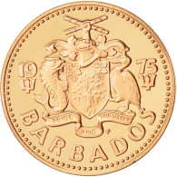 Monnaie, Barbados, Cent, 1975, Franklin Mint, FDC, Bronze, KM:10 - Barbados