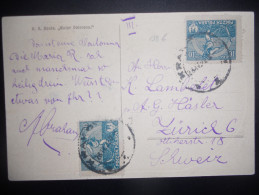 Pologne Carte De 1922 Pour Zurich - Brieven En Documenten