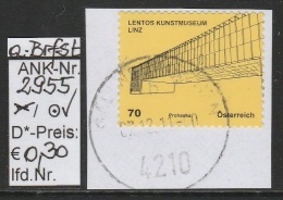 1.5.2011 - SkFM/DM "Kunsthäuser - Lentos, Linz"  - O Gestempelt Auf Briefstück - Siehe Scan (2955o ABs) - Usati