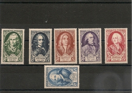 France 1949 N°Y/T: Célébrités Du XVIII Siècle 853/58** Côte:31,00 € - Unused Stamps
