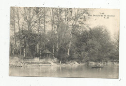 Cp , 94 , Les Bords De La MARNE , Barque , Animée , Ed : Malcuit , Voyagée - Autres & Non Classés