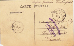 MAROC - 1912 - CARTE POSTALE Du POSTE De TAOURIRT Pour Le PUY DE DOME - Militaire Stempels Vanaf 1900 (buiten De Oorlog)