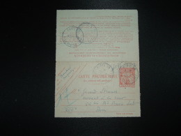 CARTE PNEUMATIQUE 45F OBL.22-1-1955 PARIS 90 + HOROPLANS PARIS VIII + PARIS XVII - Pneumatic Post