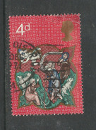 GB 1970 QE2 4d Christmas Rare Error Phos On Right Side SG 838 ( G429 ) - Variétés, Erreurs & Curiosités