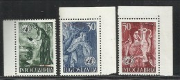 TRIESTE B 1953 ONU NAZIONI UNITE YUGOSLAVIA SOPRASTAMPATO JUGOSLAVIA OVERPRINTED UN UNITED NATIONS SERIE SET MNH - Neufs