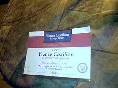 Etiquette De Vin  Neuve Cabernet Sauvignon France  Cqstillon Vin De  Paysd Oc 2008 - Vin De Pays D'Oc