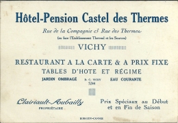 03 VICHY -  HOTEL PENSION CASTEL  DES THERMES - Vichy