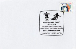 Snowboard Vancouver Winter Olympics Games Official Cancel  Jeux Olympiques D'Hiver - Winter 2010: Vancouver