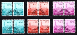 1977 NETHERLANDS COUR INTERNATIONALE DE JUSTICE 4x Sets MICHEL: D41-43 USED - Servizio