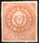 Argentina-00001a - 1862 - Yvert & Tellier N. 5g (sg) NG - Privo Di Difetti Occulti. - Nuevos