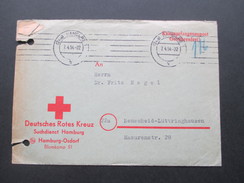 BRD 1954 Kriegsgefangenpost Gebührenfrei. Deutsches Rotes Kreuz. Kindersuchdienst. Suchdienst Hamburg Mit Inhalt!! - Briefe U. Dokumente