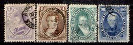 Argentina-00012 - 1867-73 - Yvert & Tellier N. 16,17,19,23 (o) - Privo Di Difetti Occulti. - Used Stamps