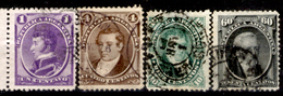 Argentina-00015 - 1867-73 - Yvert & Tellier N. 16,17,19,22 (o) - Privo Di Difetti Occulti. - Usados