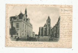 Cp , 93 , SAINT DENIS , L'hôtel De Ville Et L'abbaye , Dos Simple , Voyagée 1901 - Saint Denis