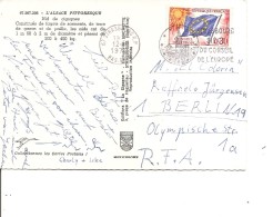 France -Service -Conseil De L'Europe  ( Carte Postale De 1970 De Strasbourg Vers La RFA à Voir) - Cartas & Documentos