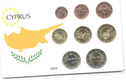 CYPRUS 2010 COMPLETE EURO COINS SET UNC IN NICE PACKING - Chypre