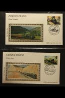 1985 BENHAM LUXURY "SILK" SETS A Complete Run Of Small Benham Silk Sets, From Famous Trains (BS85/1) Through To... - FDC