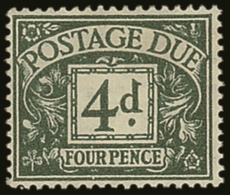 POSTAGE DUE 1937-8 4d Dull Grey-green, Wmk "G VI R" SG D31, Never Hinged Mint. For More Images, Please Visit... - Unclassified
