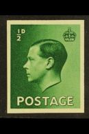 1936 ½d Green Wmk Upright IMPERFORATE IMPRIMATUR From The National Postal Museum Archives Showing Portion... - Zonder Classificatie