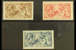 1918-19 Bradbury Wilkinson Seahorse Set, SG 414, 416/7, Very Lightly Hinged Mint (3 Stamps) For More Images,... - Unclassified