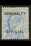 OFFICIALS ADMIRALTY 1903 2½d Ultramarine, SG O105, Fine Mint. For More Images, Please Visit... - Zonder Classificatie
