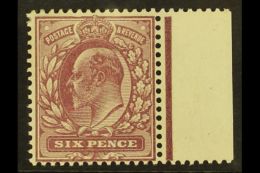 1913 6d Dull Purple "Dickenson Coated Paper", SG 301 / Spec M34(1), Lightly Hinged Mint With Sheet Margin At... - Non Classés